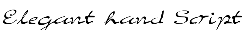 Elegant hand Script Font Image