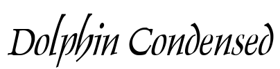 Dolphin Condensed Font Image