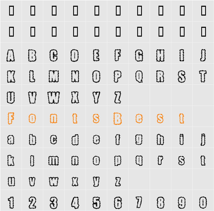 Pinniepoker Character Map