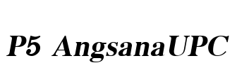 P5 AngsanaUPC Font Image