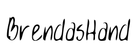 BrendasHand Font Image