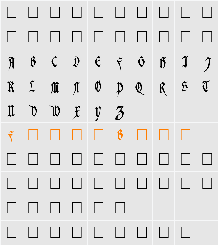 Magdalena Character Map