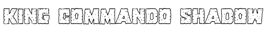 King Commando Shadow Font Image