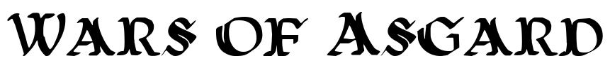 Wars of Asgard Font Image
