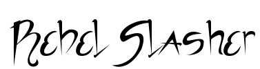 RebelSlasher Font Image
