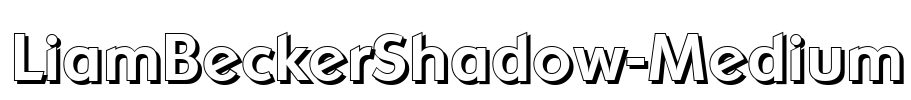 LiamBeckerShadow-Medium Font Image