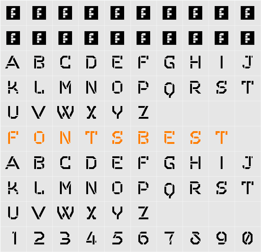 Odessa Character Map