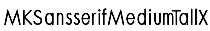 MKSansserifMediumTallX