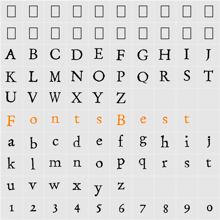 Stamping Nico Character Map