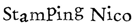 Stamping Nico Font Image