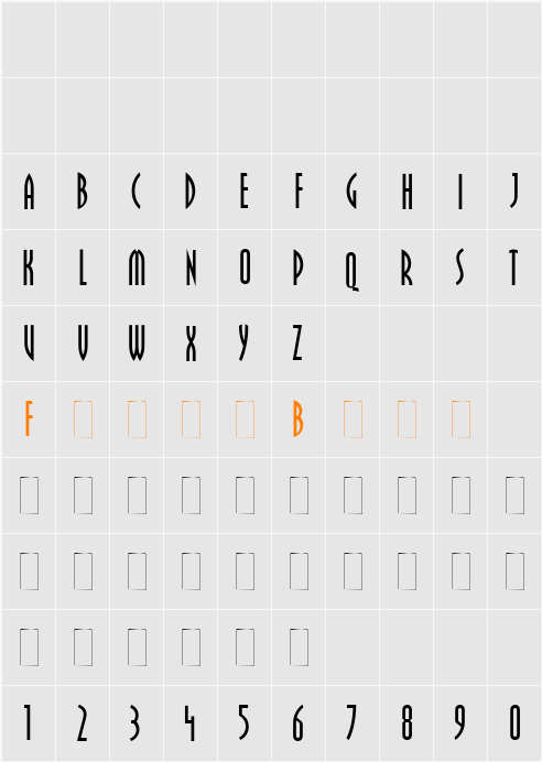 Pritchard Character Map