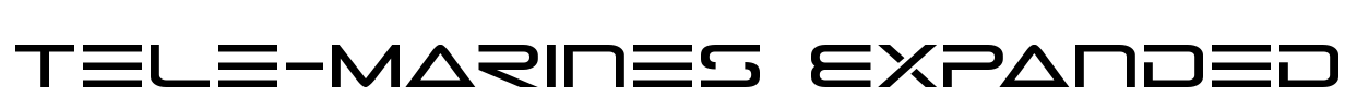 Tele-Marines Expanded Font Image