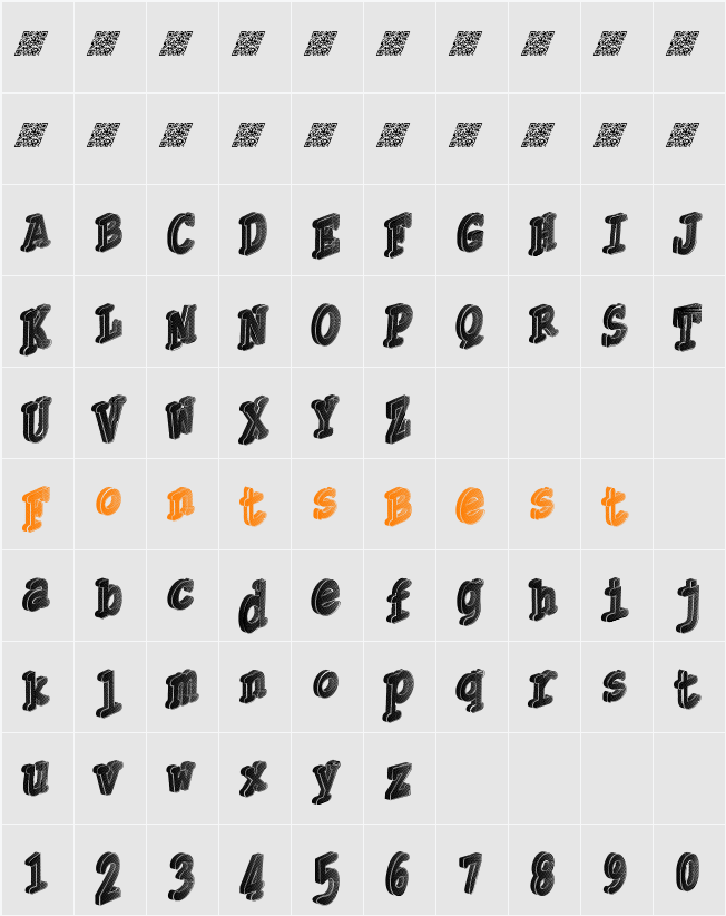 Thirdly Character Map