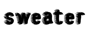 sweater Font Image