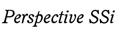 Perspective SSi Font Image