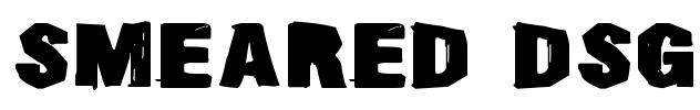 Smeared DSG Font Image