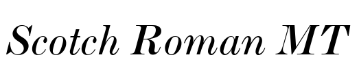 Scotch Roman MT