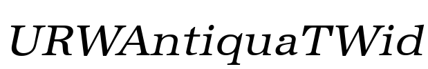 URWAntiquaTWid