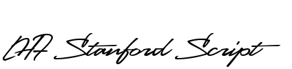 LHF Stanford Script Font Image