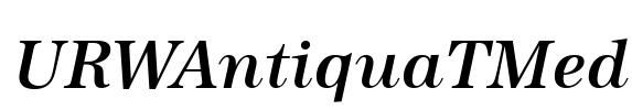 URWAntiquaTMed Font Image