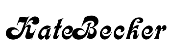 KateBecker Font Image