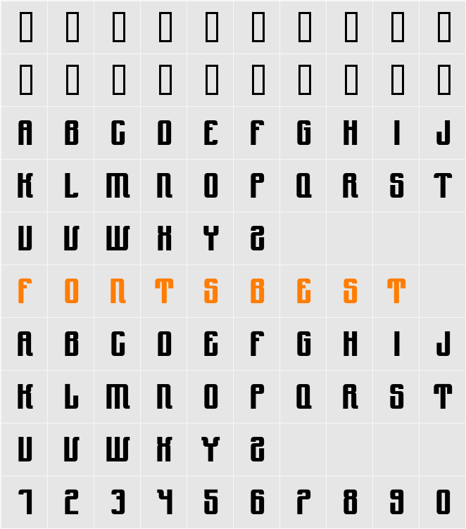 Yndu Character Map