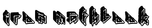 IRON MATHBOOK Font Image