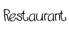 Restaurant Font Image