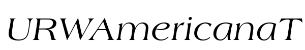 URWAmericanaT Font Image