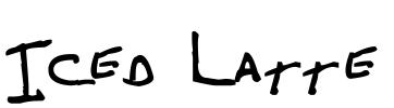 Iced Latte Font Image