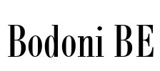 Bodoni BE Font Image