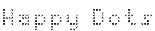 Happy Dots Font Image