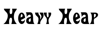 Heavy Heap Font Image