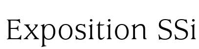 Exposition SSi Font Image
