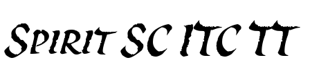 Spirit SC ITC TT Font Image