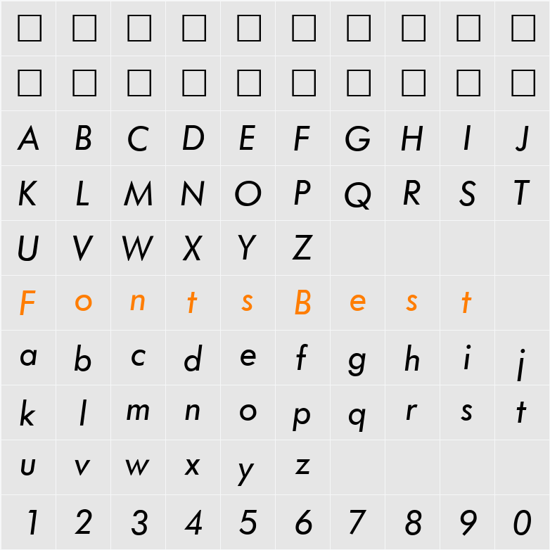QTFuture Character Map