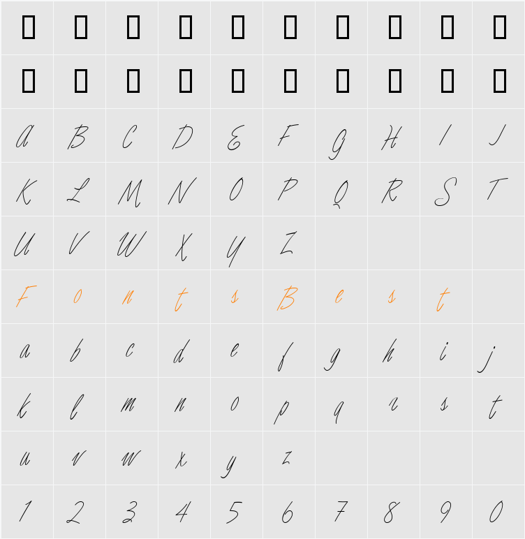 Luce Two Character Map
