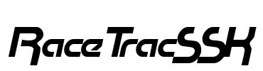 RaceTracSSK Font Image