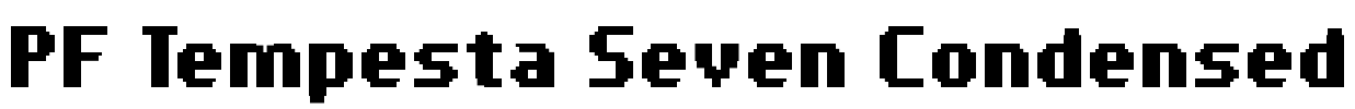 PF Tempesta Seven Condensed Font Image