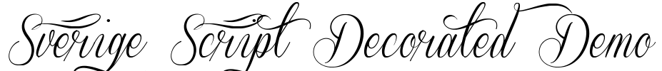 Sverige Script Decorated Demo Font Image
