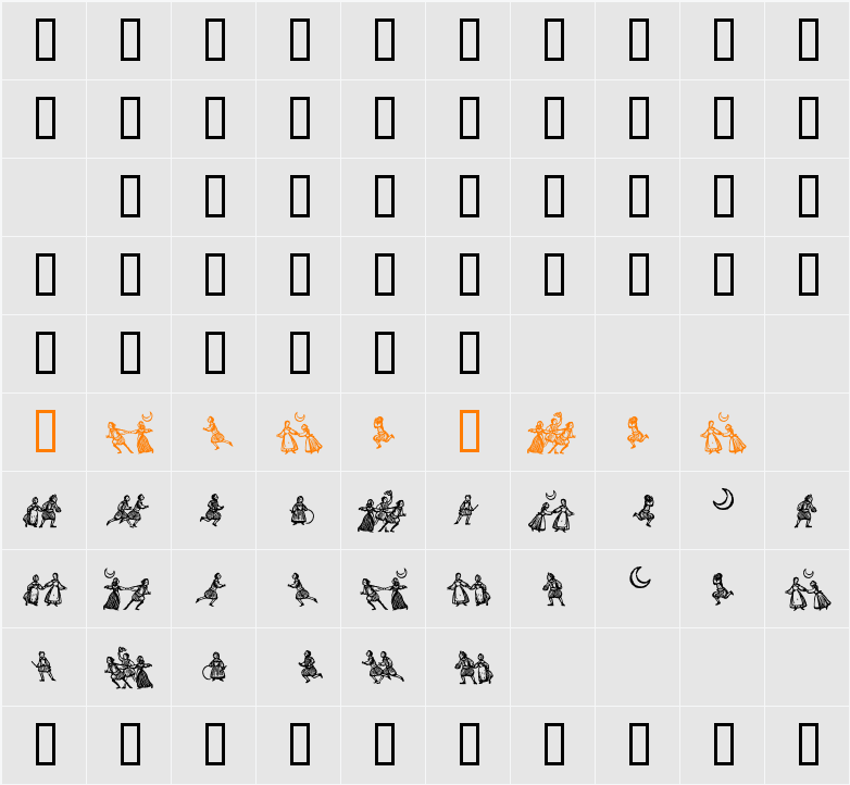 little people Character Map