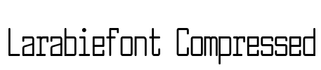 Larabiefont Compressed Font Image