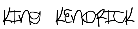 King Kendrick Font Image