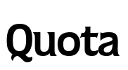 Quota Font Image
