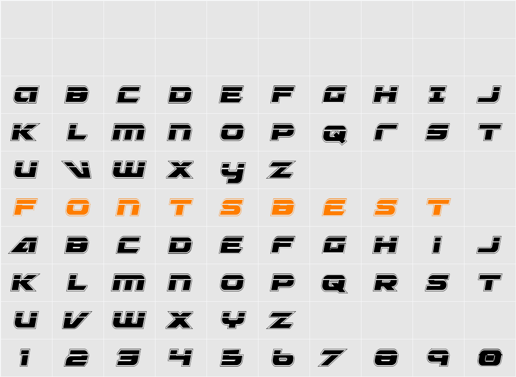 Graymalkin Compact Academy Laser Condensed Character Map