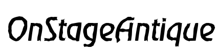 OnStageAntique Font Image