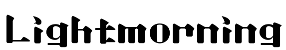Lightmorning Font Image