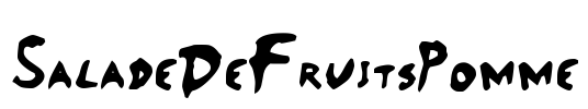 SaladeDeFruitsPomme Font Image