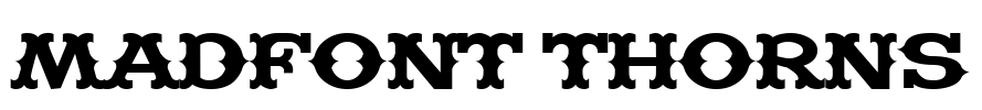 Madfont Thorns Font Image