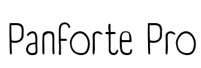 Panforte Pro Font Image